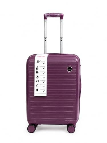 55×35×20 Cabin Size Suitcase 20 Inch Hardshell Premium Qaulity with TSA Lock (Purple)