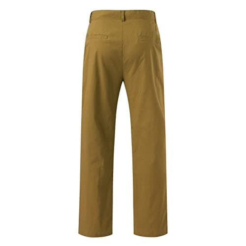 Mens Outdoor Leisure Pants, Soft Cotton Blend, Straight Leg Cut, Pull on Waist, Adjustable Drawstring, Side Pockets, City Break, Travel Day, Garden Party, Coffee Run, Casual Friday Look — view 4