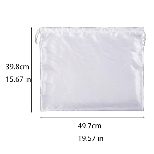 Satin Drawstring Dust‑Proof Storage Bag, Soft Anti‑Scratch Handbag Protective Pouch, Foldable Organizer for Luxury Purse Travel Closet Storage Black — view 4
