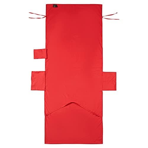 Morbuy Portable Solid Color Beach Towel, Beach Chair Cover Towel, Sun Lounger Beach Towel with Pockets, Microfiber Chaise Lounge Towel Cover for Summer Outdoor Garden Pool Vacation Travel (Red) — view 2