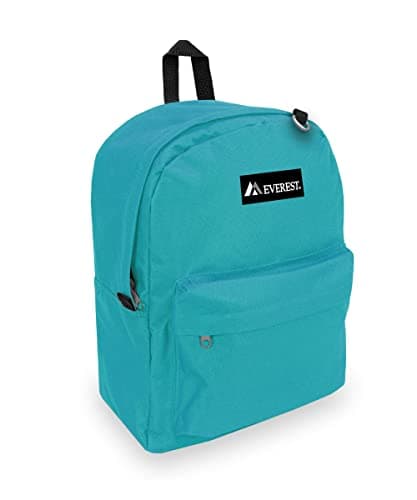 Everest Classic Backpack, Turquoise, One Size