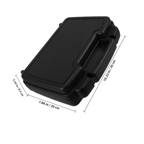 Miniature Tool Box, Empty Tool Storage Box, Black PP Plastic — view 3