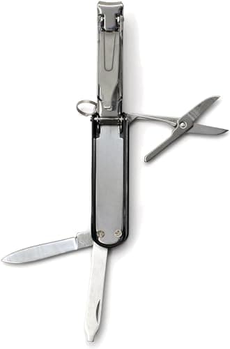 Gentlemen's Hardware 5-in-1 Multi-Tool Mini Stainless Steel Manicure Kit Pocket Tool with Key Ring, Cut Above The Rest — view 2