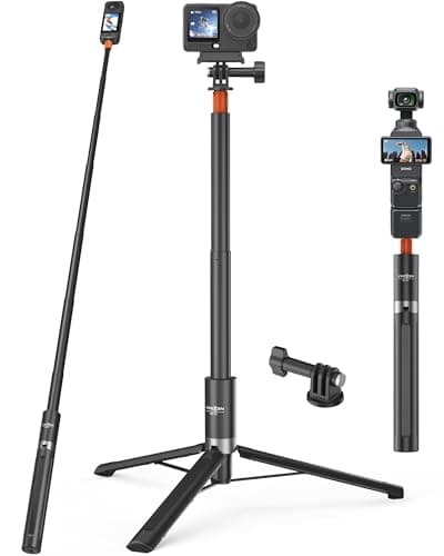 58"/147cm Invisible Selfie Stick Tripod for Insta360 X6/X5/X4/X3/Luna Ultra