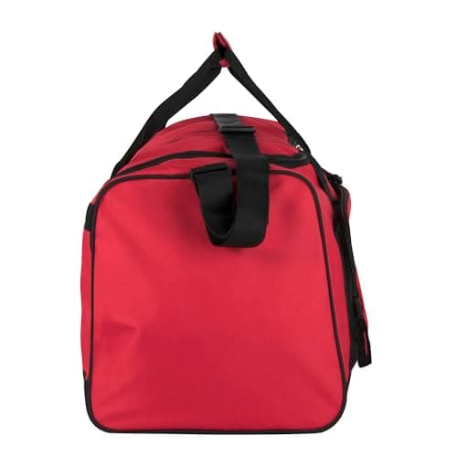 55 Liter, 24 Inch Lightweight Canvas Duffle Bags for Men & Women for Traveling and Gym Sports Equipment Bag (Red 1) — view 4