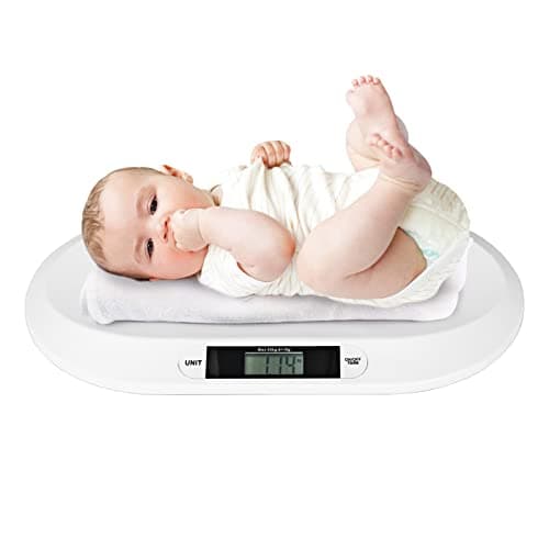Trintion Baby Weighing Scale 20kg Digital Scale Infant Pet Weighing Scales Capacity 55 * 32cm Baby Scales Small Animal Scale Monitor Health Growth