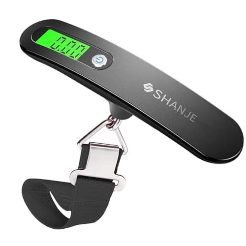 SHANJE Luggage Weight Scale for Suitcases 110 Lbs Black