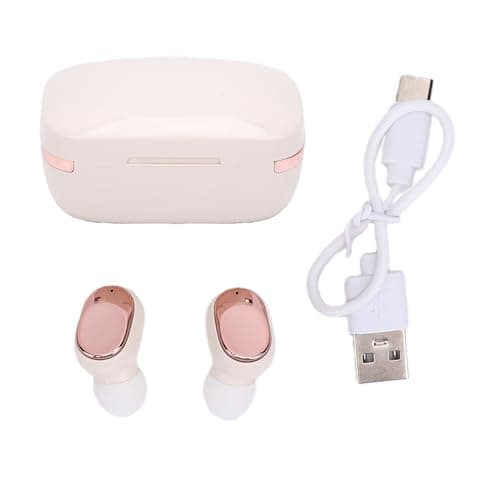 Cocoarm Bluetooth Earbuds, ABS True Wireless Earbuds Bluetooth 5.6 with Noise Reduction, Auto Pairing, 10m Range, 3H Call Time for Music Calls Travel Workout (Cream White) — view 6
