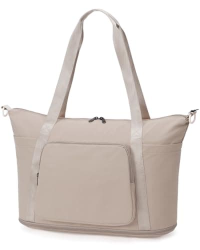 WANDF Foldable 45x36x20 Easyjet Cabin Bag, Underseat Hand Luggage,Khaki — view 2