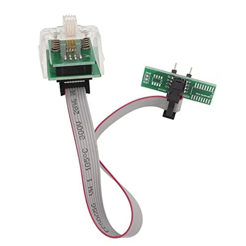Ausla Chip Anti Theft Data Reading Adapter, Metal 8Pin Socket Clip for FEM BDC 95128 95256, Easy Install for Vehicle Data Transfer