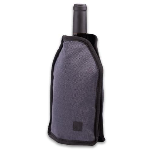 Wine Cooler Sleeve by Oak & Ember – Insulated Portable Bottle Chiller – Fits Wine & Champagne Bottles, Keeps Drinks Cold for Picnics, BBQs & Outdoor Entertaining (Charcoal Grey) — view 2