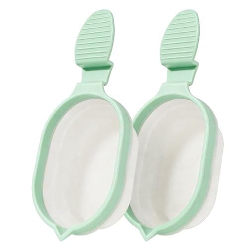 Ihaapsi Collapsible Pee Cup 2 Pack, with Test Rest, Non-Slip Handle (Green)