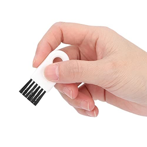 Generic Shaver Cleaning Brushes Set of 5 Soft Nylon Hair for Home and Travel Use Yellow and Black — view 3