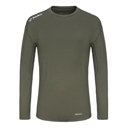 Sondico Mens Base Core Long Sleeve Layer Top Olive S