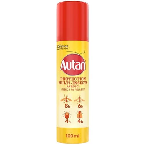 Autan Mosquito & Insect Repellent Spray 100ml – DEET Free Formula – Up to 8 Hours Protection – Travel Essential – Suitable for Kids