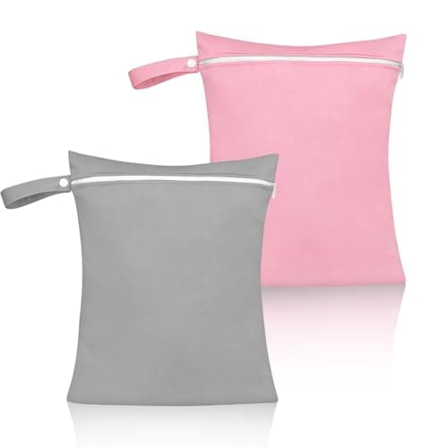 Wet Bag, 40x30 cm Reusable Wet Clothes Bags for Travel, Beach, Pool, Gym