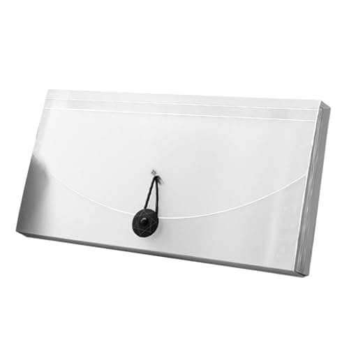 Accordion File Folder 13 Pockets Expanding File for Professional (Clear) — view 4