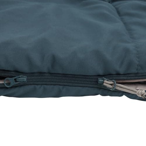 Outwell Campion Lux Double Sleeping Bag, 3-Season Premium Camping Bag with Built-In Pillow, 2-Way Zip, Comfort Hood & Insulated Design for Camping, Hiking, Campervan & Outdoor (Blue) — view 6