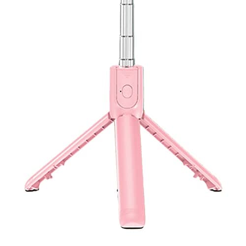 Yechiry Portable Folding Selfie Stick Tripod for Travel, Live Video (Pink) — view 5