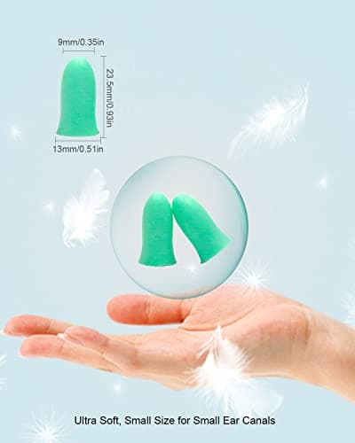 VeoryFly Small Ear Plugs Sleep, Soft Foam Ear Plugs for Kids/Children/Woman — view 3