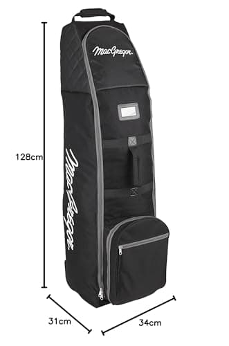 MacGregor Golf VIP Deluxe Wheeled Travel Cover Black — view 3