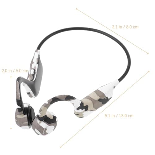 MOBUTOFU Wireless Earbuds G6 Camo Grey Open-ear Headset for Exercise — view 2