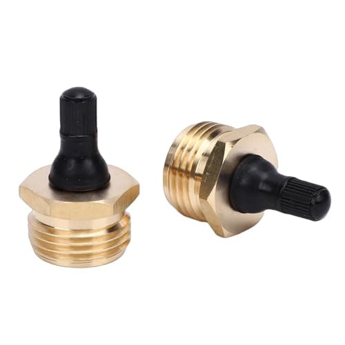 Blaihild Brass RV Blow Out Plug 1/2 Inch Schrader Valve Adapter for Winterizing - RV Air Compressor Adapter Tool for Travel Trailers Sprinkler Systems Freeze Protection — view 4