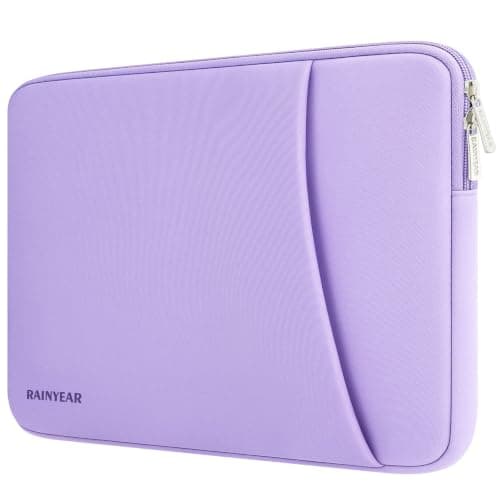RAINYEAR 15-16 Inch Laptop Sleeve Padded Case with Front Pocket, Purple