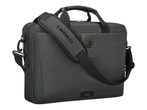 Wenger MX ECO Brief 16-Inch Laptop Bag – Recycled Materials, Padded Laptop Compartment, Spacious Organiser Pockets, Reinforced Handles, Padded Shoulder Strap, Professional Charcoal Design — view 5