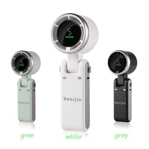 Handheld Mini Fan,Portable Desk Fan,3600mAh USB Rechargeable,Foldable Fan — view 6