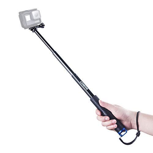 Homeet Extendable Action Camera Selfie Stick, 19" Sportcamera Selfie Stick Pole Waterproof Telescoping Pole Monopod for DJI OSMO, AKASO, SJCAM, YI, Victure, Qumox, Crosstour — view 4