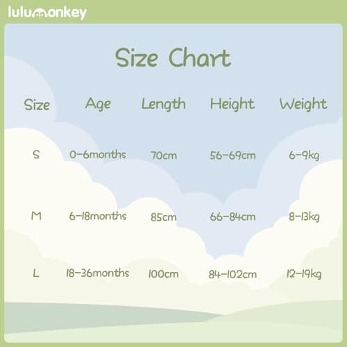 LULUMONKEY 0.5 Tog Baby Summer Sleeping Bag 6-18 Months, Soft Cotton Newborn Sleep Sack Baby Wearable Blanket, Forest — view 6