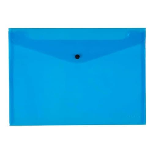 Q-Connect Polypropylene A4 Document Folder - Blue, Pack of 12 — view 4
