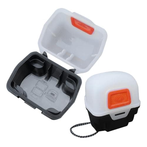 Toyvian 2pcs Plastic Headlamp Gear Box Set with Secure Closure for Hiking