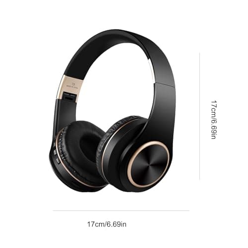 Pxcewdcx Rechargeable Headphones with,Noise Cancelling Stereo Headset | Foldable Headset with for Travel, Portable Headphones with 300mA Battery — view 6