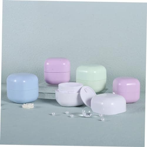 Beatifufu 4pcs 50g Refillable Cosmetic Jars, Plastic Cream Containers, Portable Travel Size Jars for Lotions and Moisturisers, Reusable Beauty Pots for Trip — view 4
