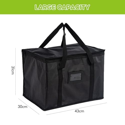 Food Delivery Bag,50L Soft Cool Bag,Foldable Cool Box Insulated Picnic Bag — view 2