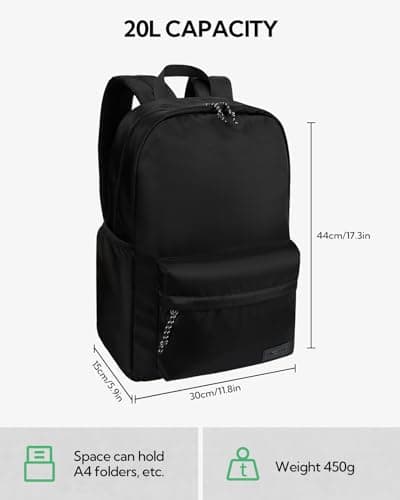 Waterfly Lightweight School Backpack 20L: Casual Daypack Hiking Rucksack — view 2