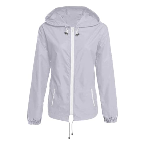 Lightweight Zip Up Hooded Jacket With Packable Design, Slim Casual Outdoor Layer For Travel And Hiking — view 4
