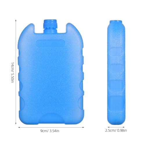Sewroro 4 Pack Reusable Ice Packs for Air Cooling Fan, Portable Freezer Blocks for Cooler And Lunch Boxes, Camping, Picnics, Travel, Outdoor Use, 5. 5x3. 54x0. 98 Inches — view 2