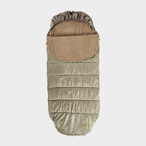 Westlake Kougar 3 Season Sleeping Bag with Bed Chair Straps & 2-Way Crash Zips, Water Resistant & Lightweight Bivvy Sleep System for Adults (Brown) — view 2