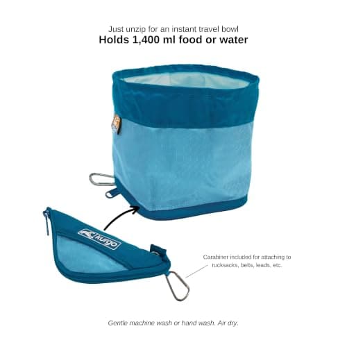 Kurgo Zippy Bowl, 48oz, Coastal Blue — view 2