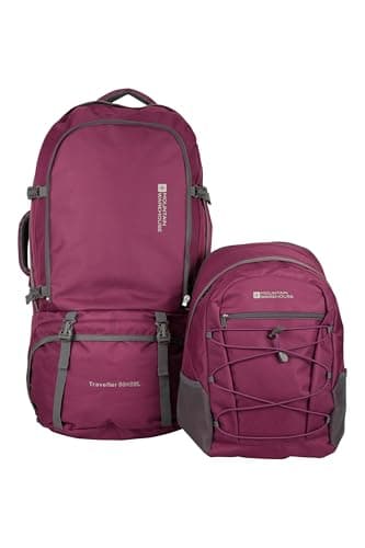 Mountain Warehouse Traveller 60L + 20L Travel Backpack Purple RWF — view 4