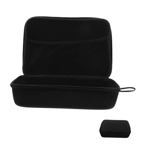 LABRIMP Compact Headphone Case Eva Pu Water Resistant Shockproof Black