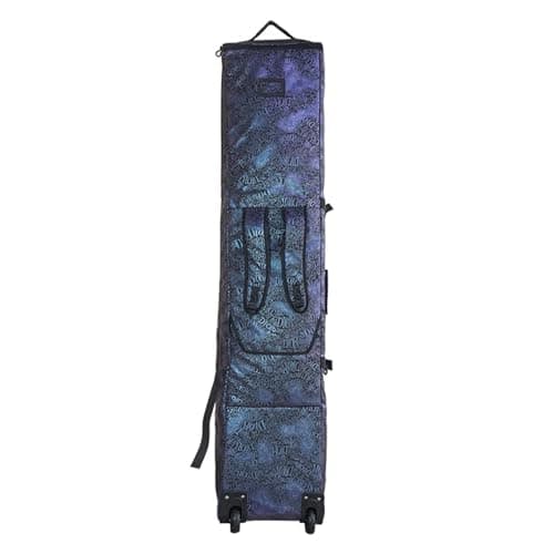 Extend Waterproof Ski Backpack Multi Functional Fully Padded Snowboard Travel Bag with Wheel(Purple) — view 3