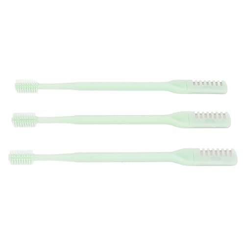 Double Head Nose Hair Trimmer, 360 Degrees Rotation Deep Cleansing Nose Hair Cutter Mint Green Safe Hygienic Travel Friendly ABS Stainless Steel 3pcs — view 2