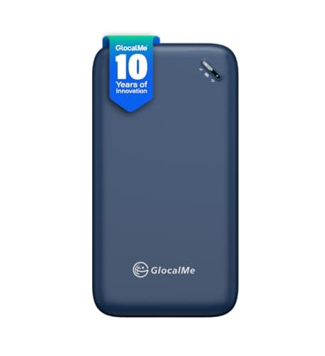 GlocalMe UPP 4G Mobile WiFi Hotspot, No SIM required, no roaming fees, MiFi Router with 1GB global Data, superlight 113g, Portable WiFi device for Travel in 200+ Countries (Blue)
