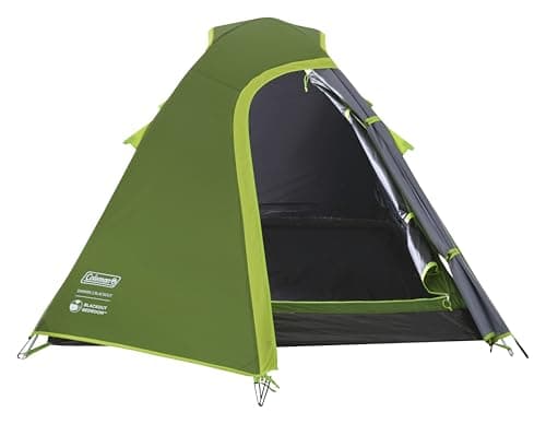 Coleman Tent Darwin 2 BlackOut | Compact 2 Man Dome Tent | Special Darkened Bedroom | Lightweight Camping, Festival and Hiking Tent | 4000mm Waterproof | 2 Person | with Sewn-in Groundsheet — view 4