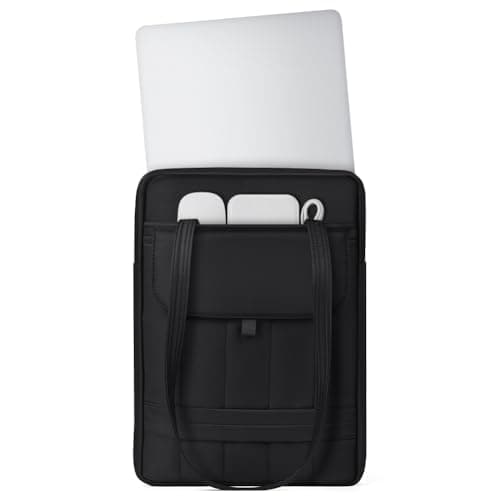 Adiwo 15/16 inch Black Laptop Bag, Puffy Laptop Sleeve Padded Handbag