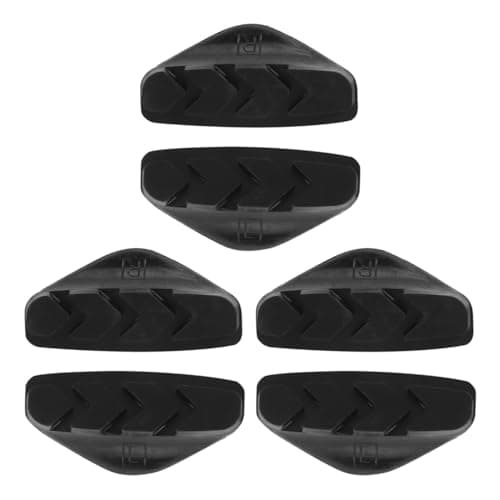 PLAFOPE Brake Shoe Pads Rubber Material 3 Pairs with Quick Cooling Design and Silent Operation Includes Wrench for Easy for Road Bike and Bicycle for City Rides and Long Distance Travels